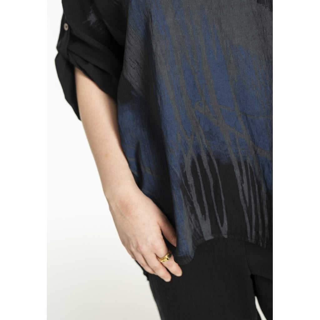 Gozzip Woman GKleo Oversized Blouse Oversize Blouse Black