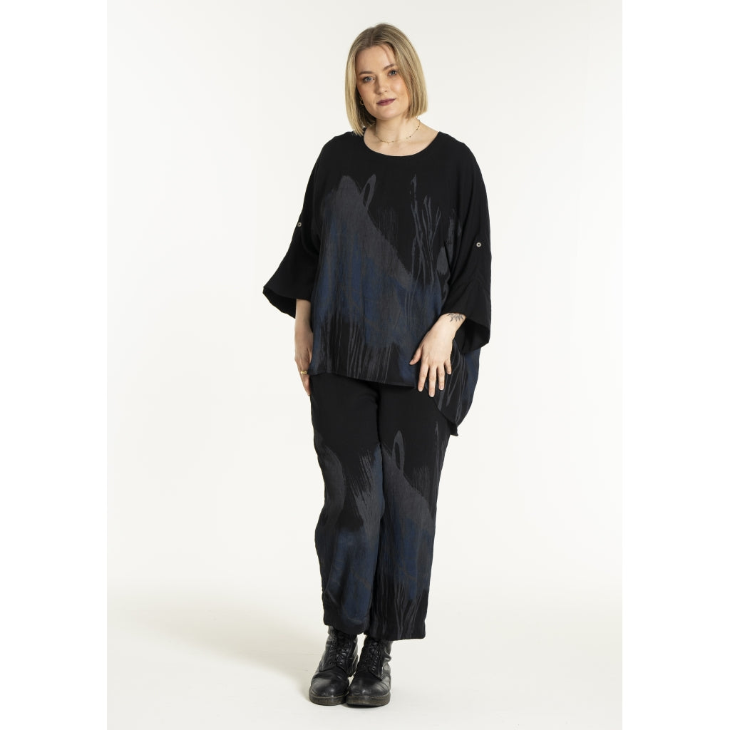 Gozzip Woman GKleo Oversized Blouse Oversize Blouse Black