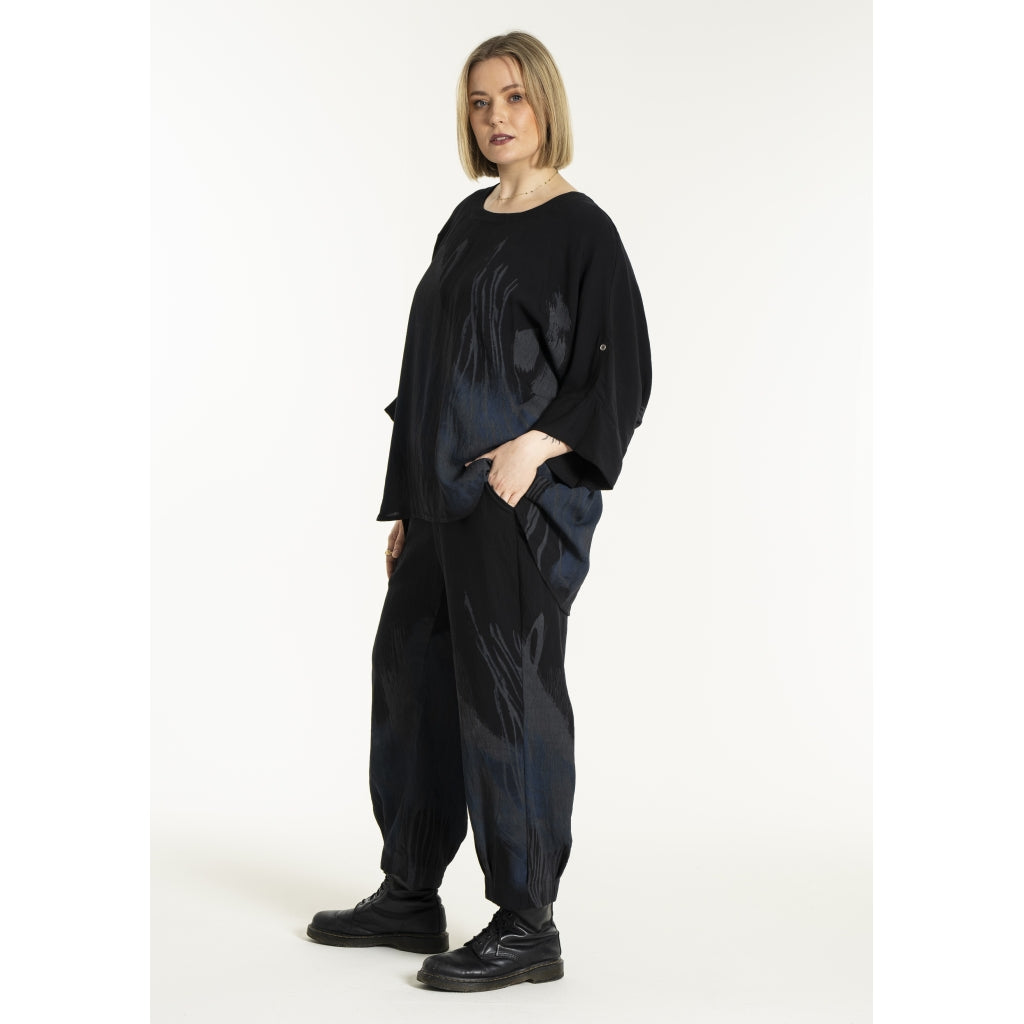 Gozzip Woman GKleo Oversized Blouse Oversize Blouse Black