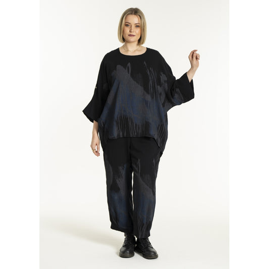 Gozzip Woman GKleo Oversized Blouse Oversize Blouse Black