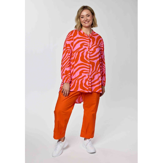 Gozzip Woman GKristina Shirt Shirt Pink/Orange