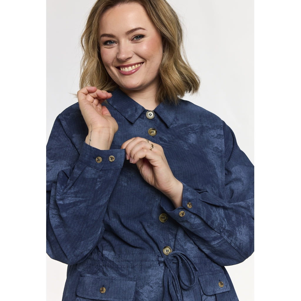 Gozzip Woman GLaura Shirt Jacket Shirt Jacket Blue