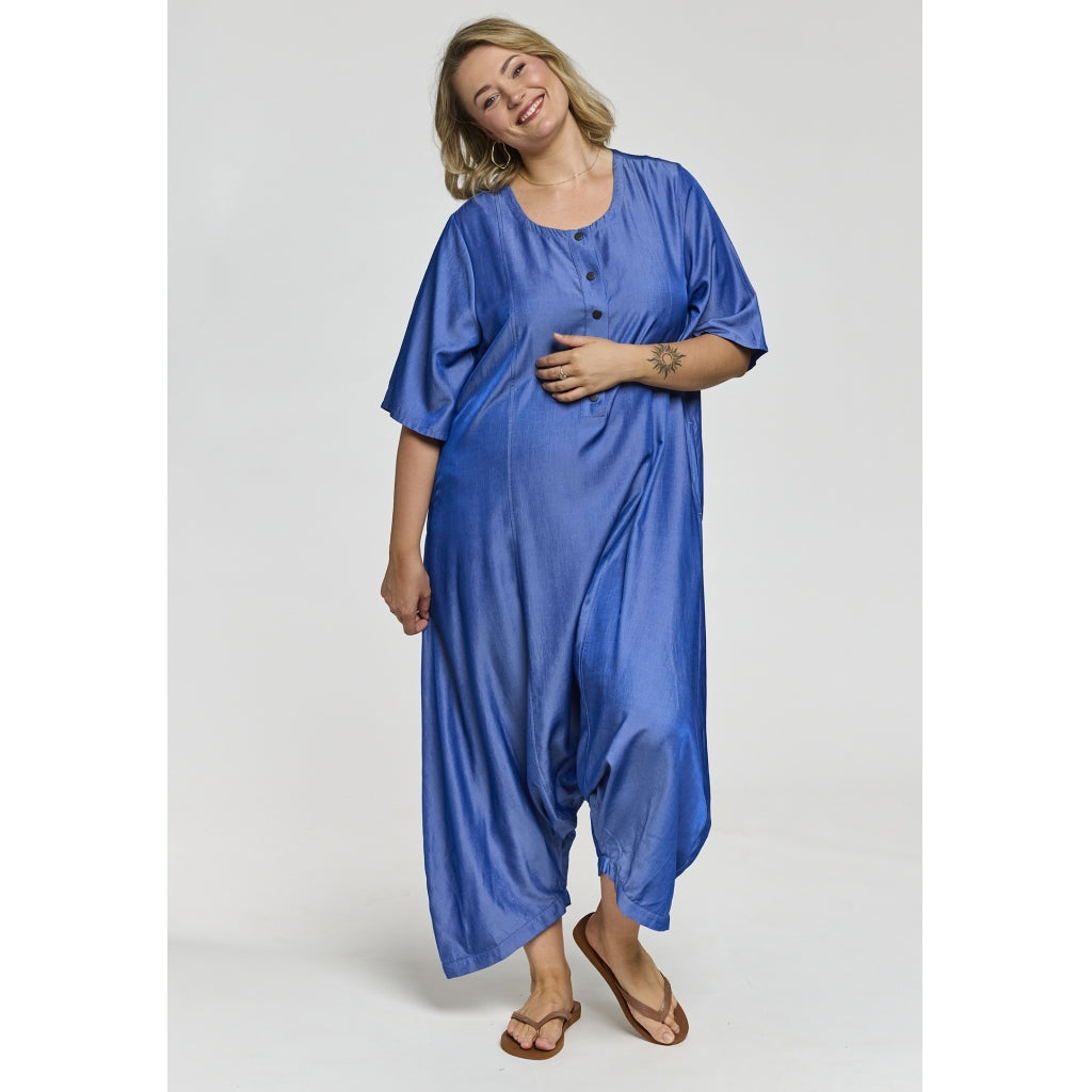 Gozzip Woman GLauren Jumpsuit Jumpsuit Blue denim look