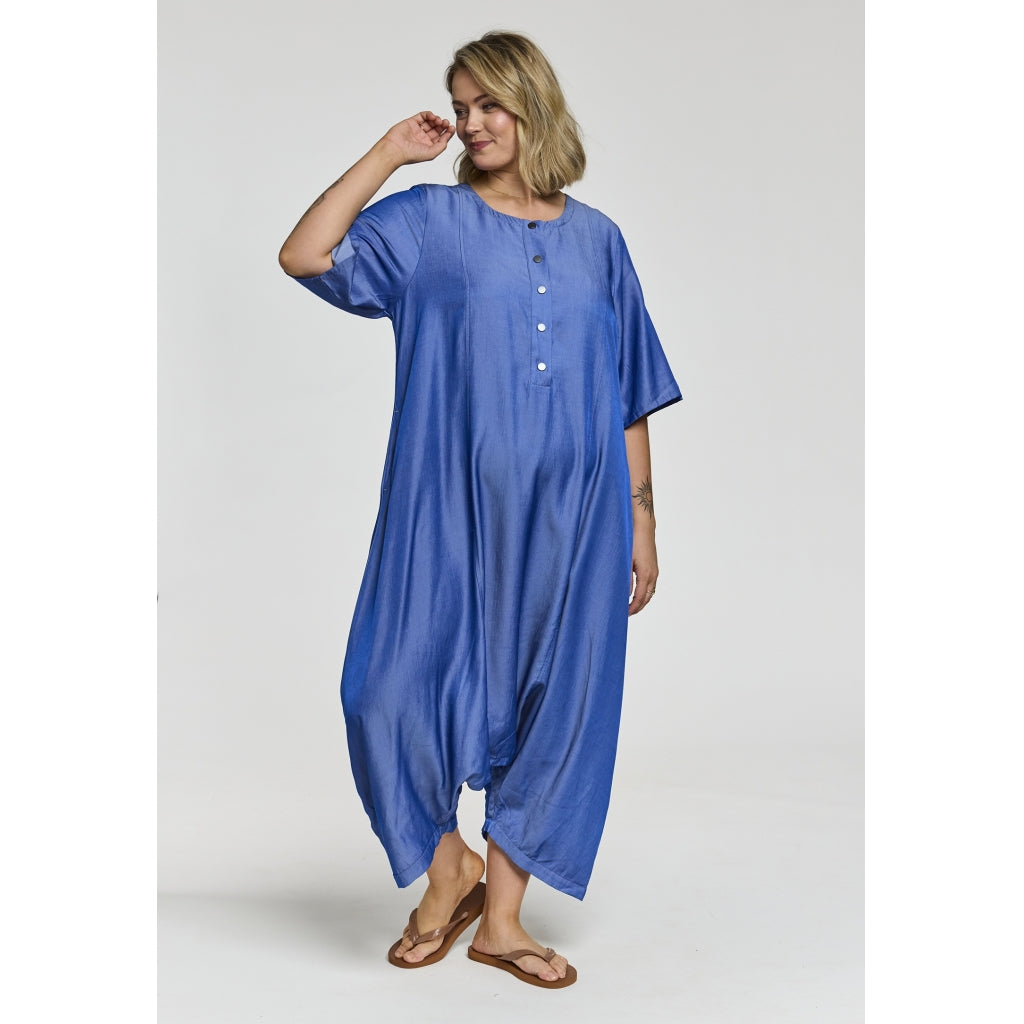 Gozzip Woman GLauren Jumpsuit Jumpsuit Blue denim look