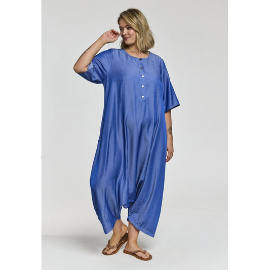 Gozzip Woman GLauren Jumpsuit Jumpsuit Blue denim look