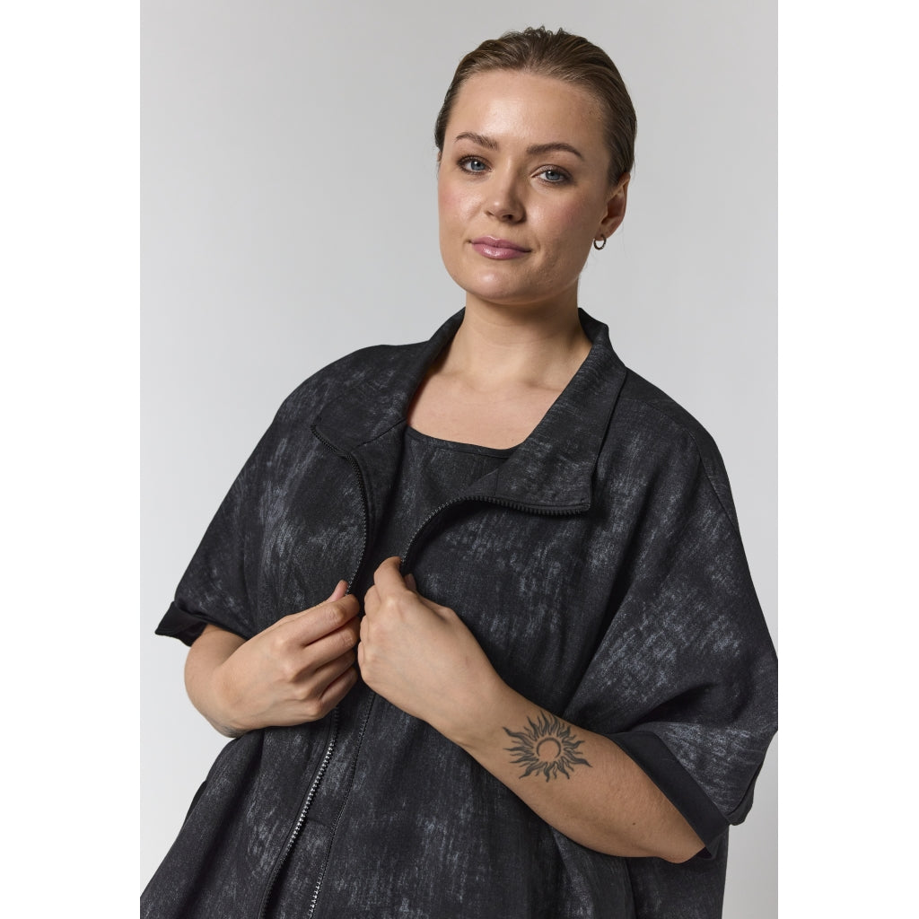 Gozzip Woman GLeona vest with zipper Vest Black