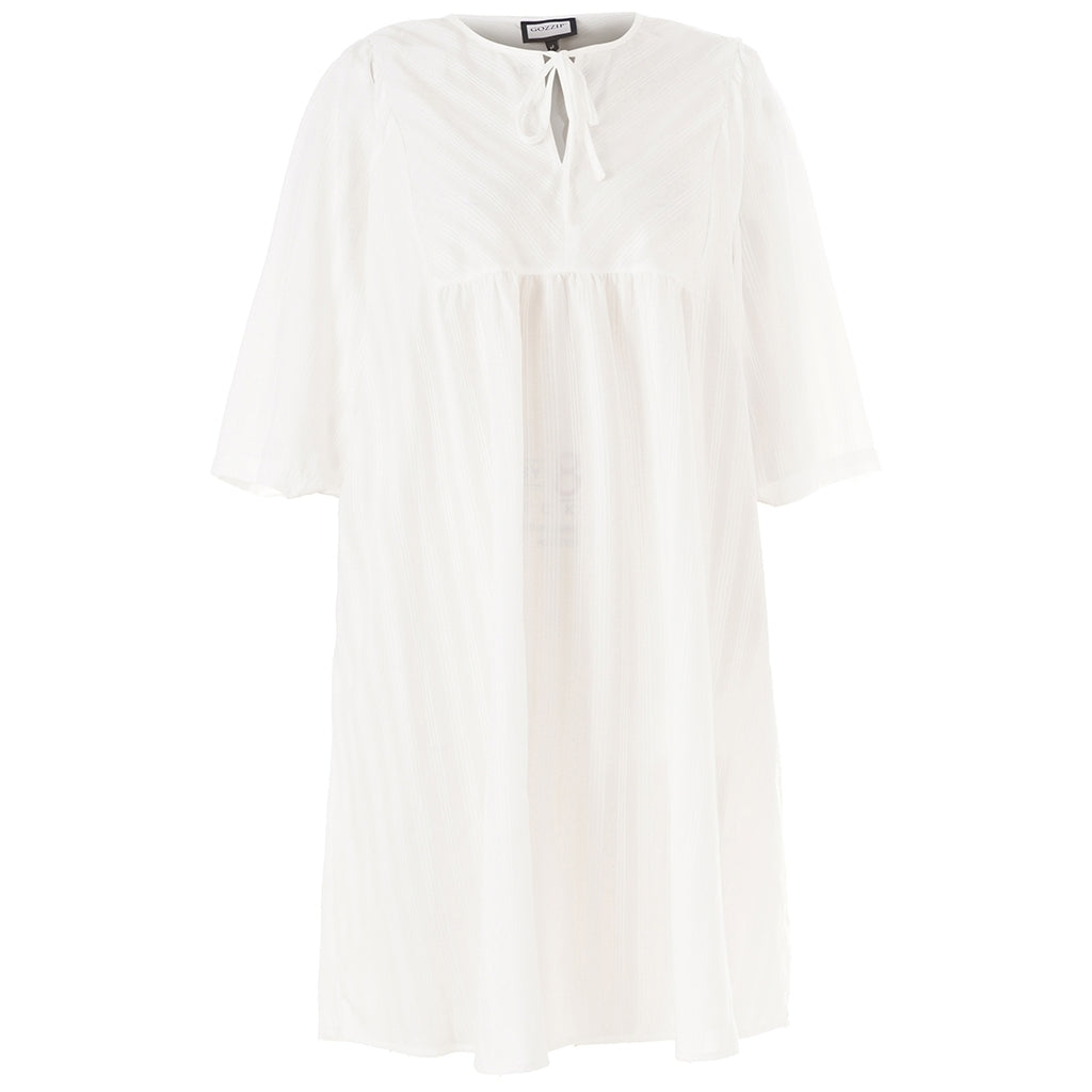 Gozzip Woman GLexi Short Dress Short dress White with white stripe