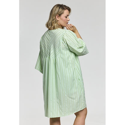 Gozzip Woman GLexi Short Dress Short dress white with green stripe