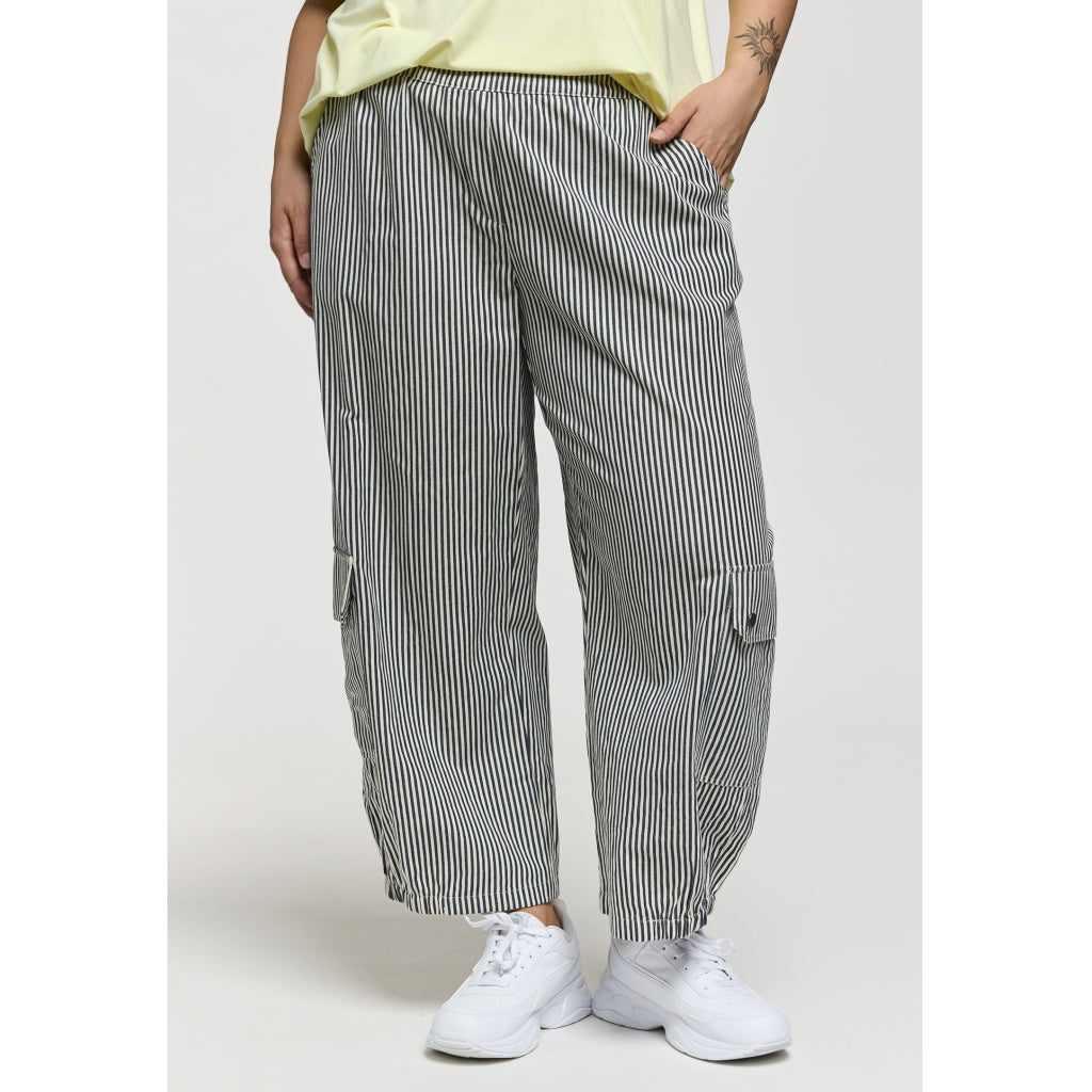 Gozzip Woman GLilli cargo pants Pants Blue/White stripe