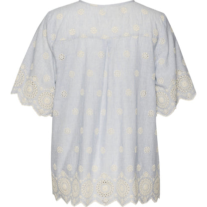 Gozzip Woman GLillian Blouse Blouse Blue/Off-White Strip