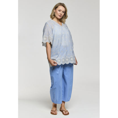 Gozzip Woman GLillian Blouse Blouse Blue/Off-White Strip