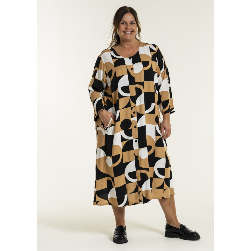 Gozzip Woman GLinette Long Cardigan Dress Long Cardigan Graphic print