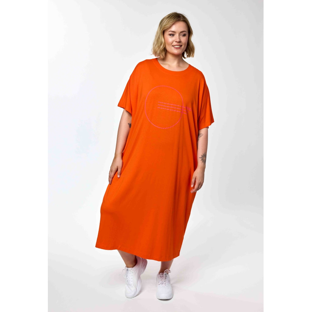 Gozzip Woman GLis Dress Dress Orange