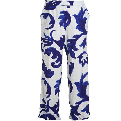 Gozzip Woman GLovise Pants Pants Offwhite-Blue