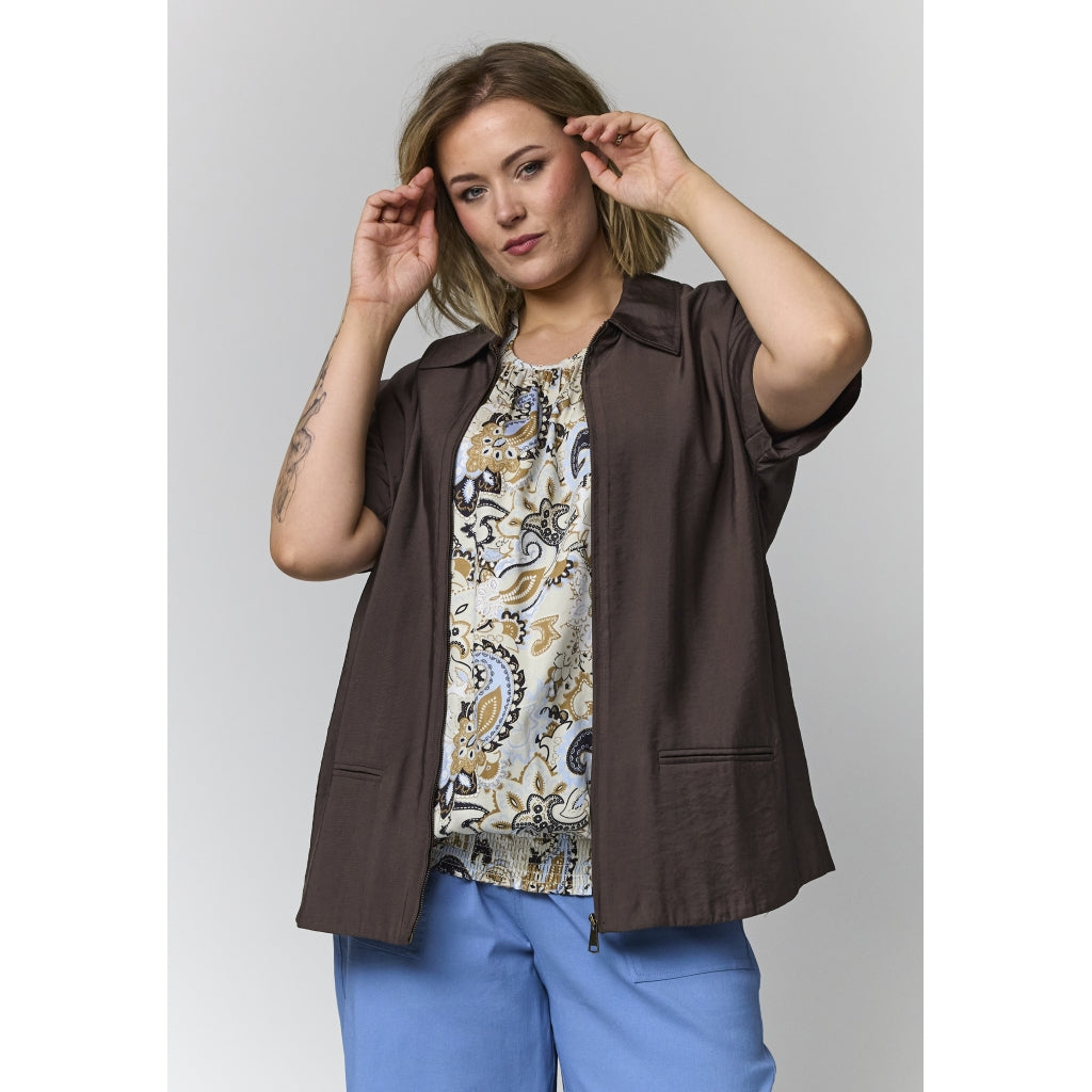 Gozzip Woman GLumi jacket vest Jacket vest Brown