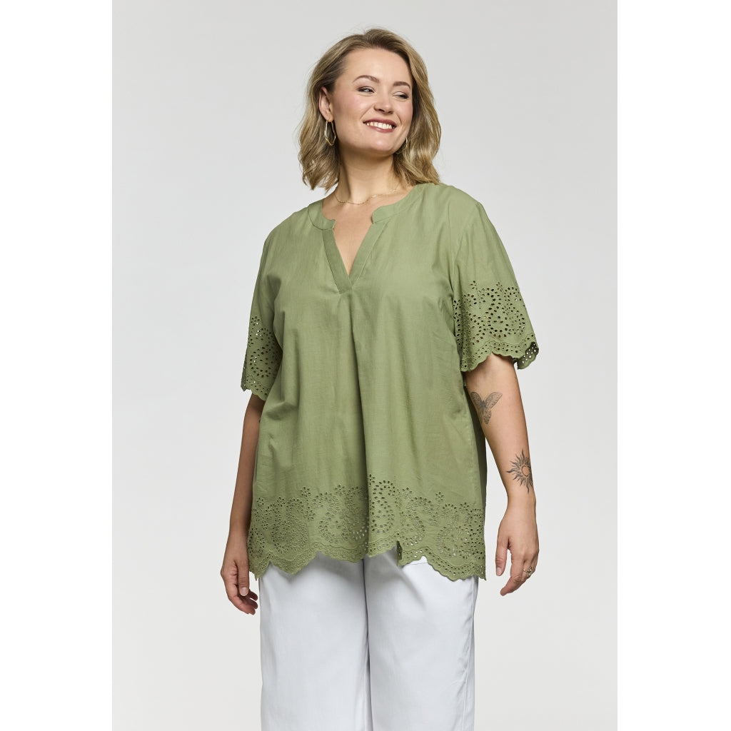 Gozzip Woman GLuna Blouse Blouse Sage Green