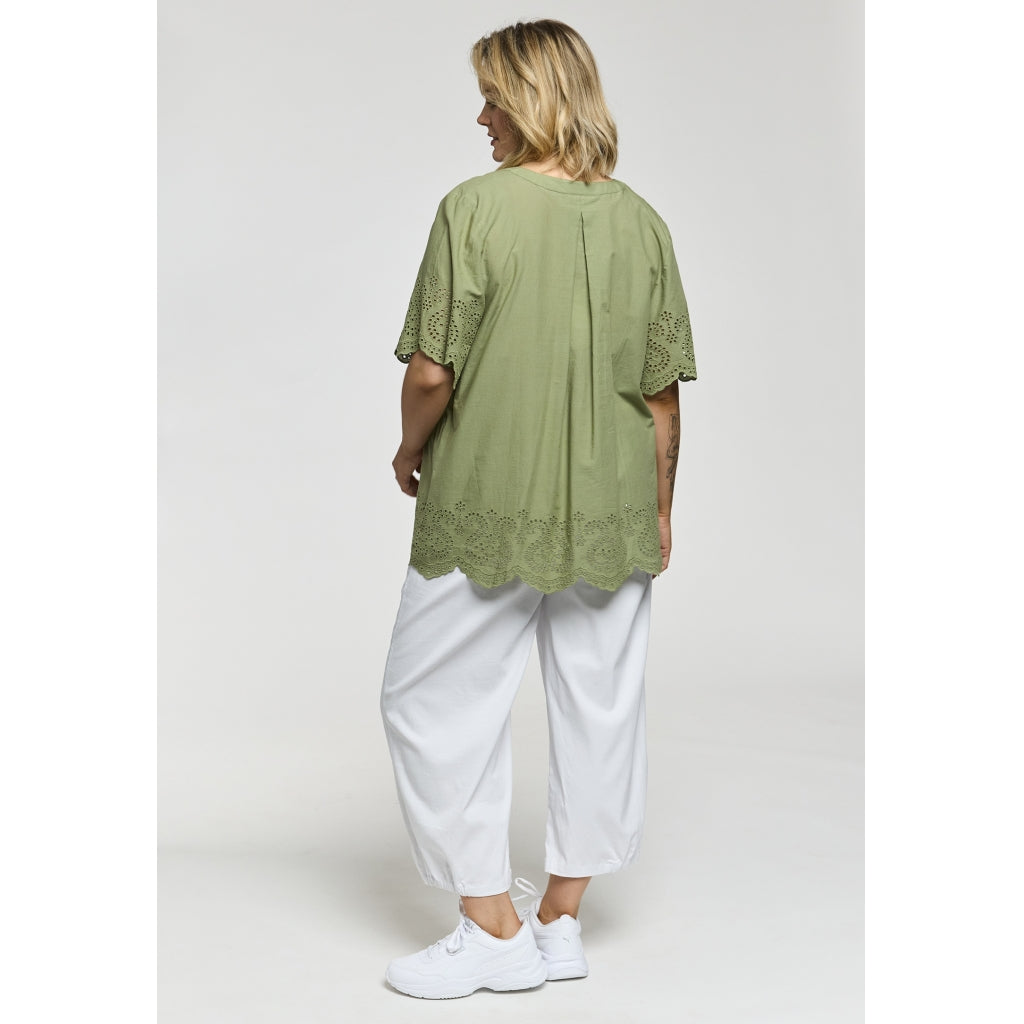Gozzip Woman GLuna Blouse Blouse Sage Green