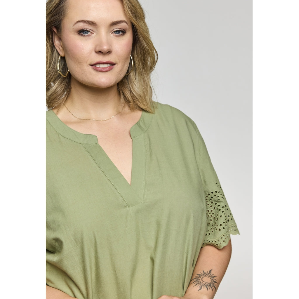 Gozzip Woman GLuna Blouse Blouse Sage Green