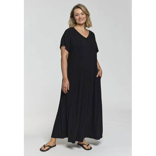 Gozzip Woman GMargit Long Dress Long Dress Black