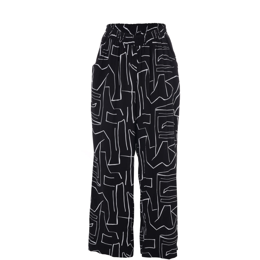 Gozzip Woman GMargrethe Loose Pants Loose Pant Black/White