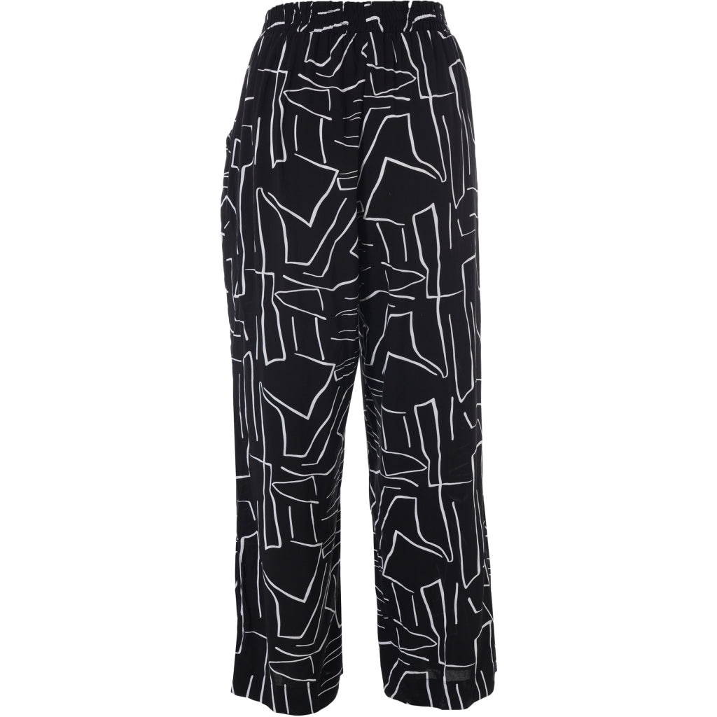 Gozzip Woman GMargrethe Loose Pants Loose Pant Black/White