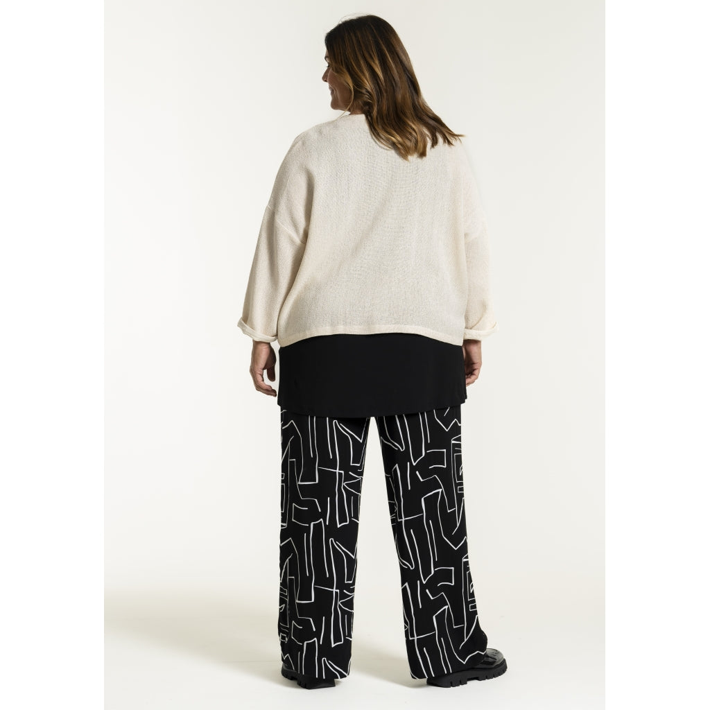 Gozzip Woman GMargrethe Loose Pants Loose Pant Black/White