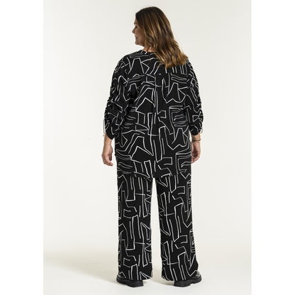 Gozzip Woman GMargrethe Loose Pants Loose Pant Black/White