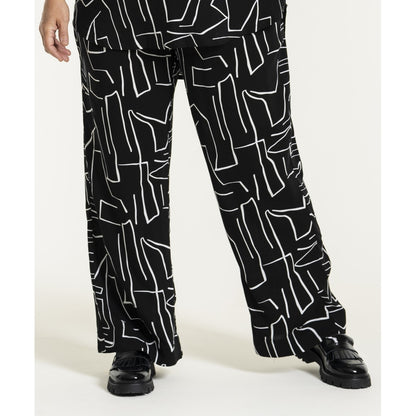 Gozzip Woman GMargrethe Loose Pants Loose Pant Black/White