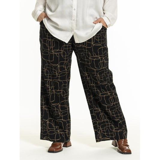 Gozzip Woman GMargrethe Loose Pants Loose Pant Black