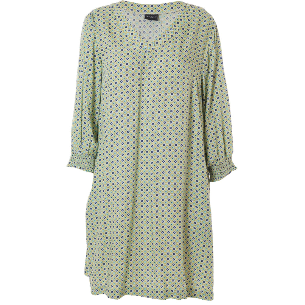 Gozzip Woman GMeta Tunic Tunic Lime Print