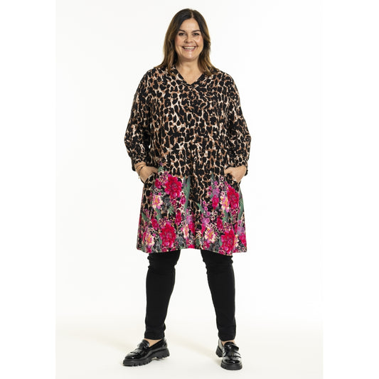 Gozzip Woman GMeta Tunic Tunic Animal and flowers