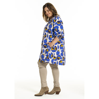 Gozzip Woman GMeta Tunic Tunic Blue print