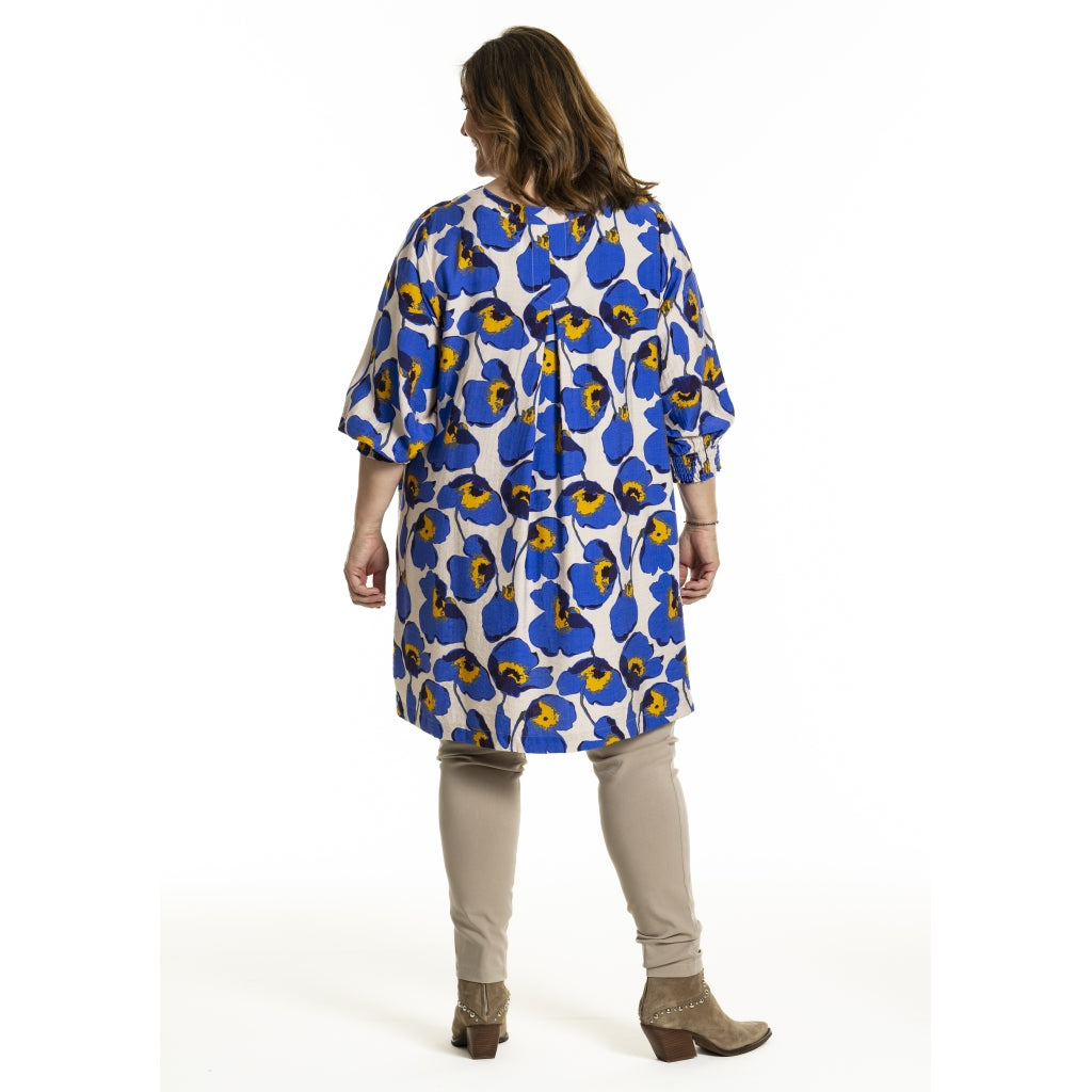 Gozzip Woman GMeta Tunic Tunic Blue print