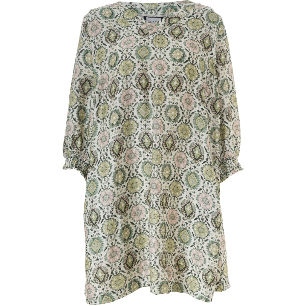 Gozzip Woman GMeta Tunic Tunic Green Print