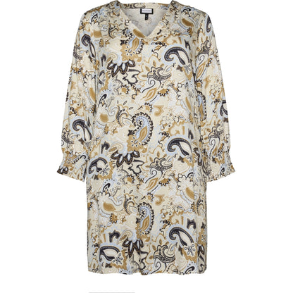 Gozzip Woman GMeta Tunic Tunic Sand with blue print