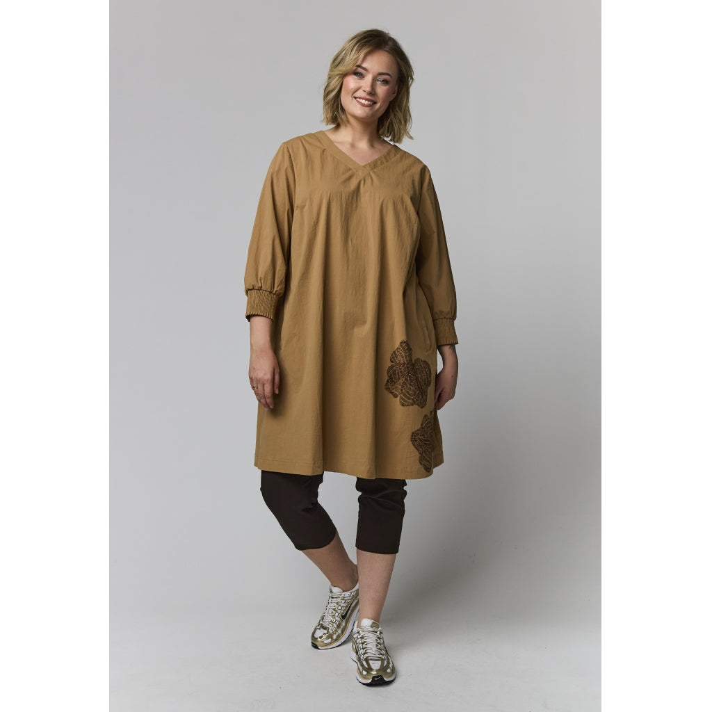 Gozzip Woman GMeta Tunic Tunic Brown