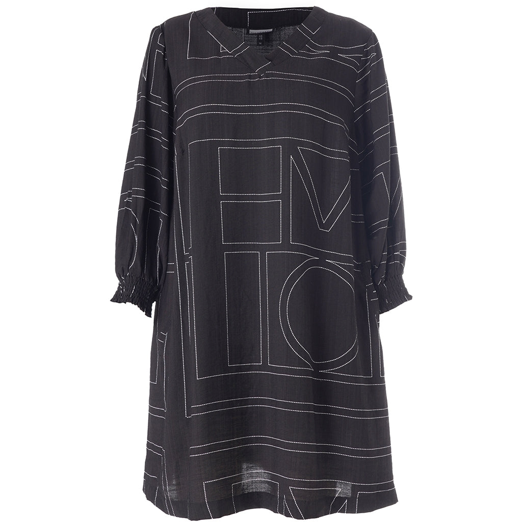 Gozzip Woman GMeta Tunic Tunic Black with white