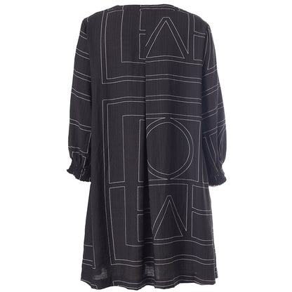 Gozzip Woman GMeta Tunic Tunic Black with white