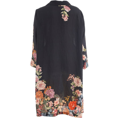 Gozzip Woman GMichelle Tunic Tunic Black with rose fall board