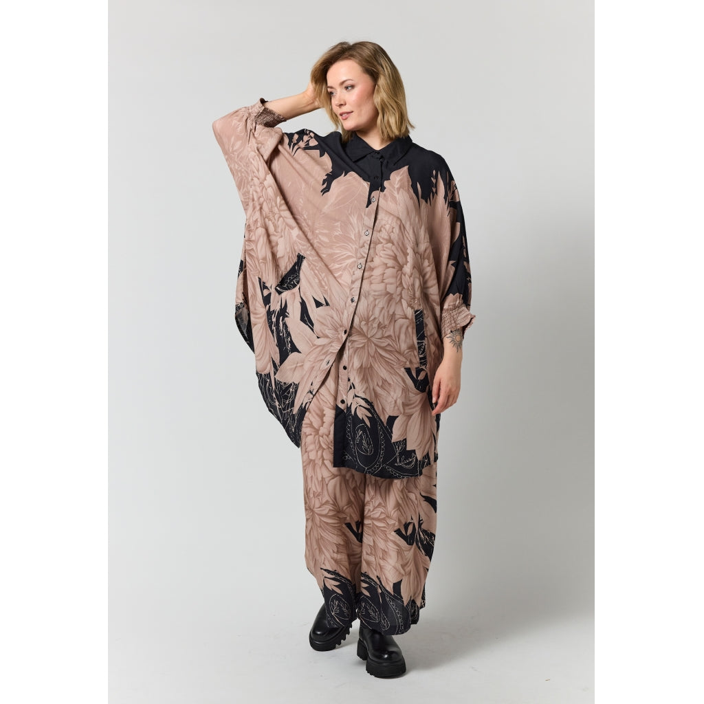 Gozzip Woman GMillie Wide Pants Pants Black with sand board
