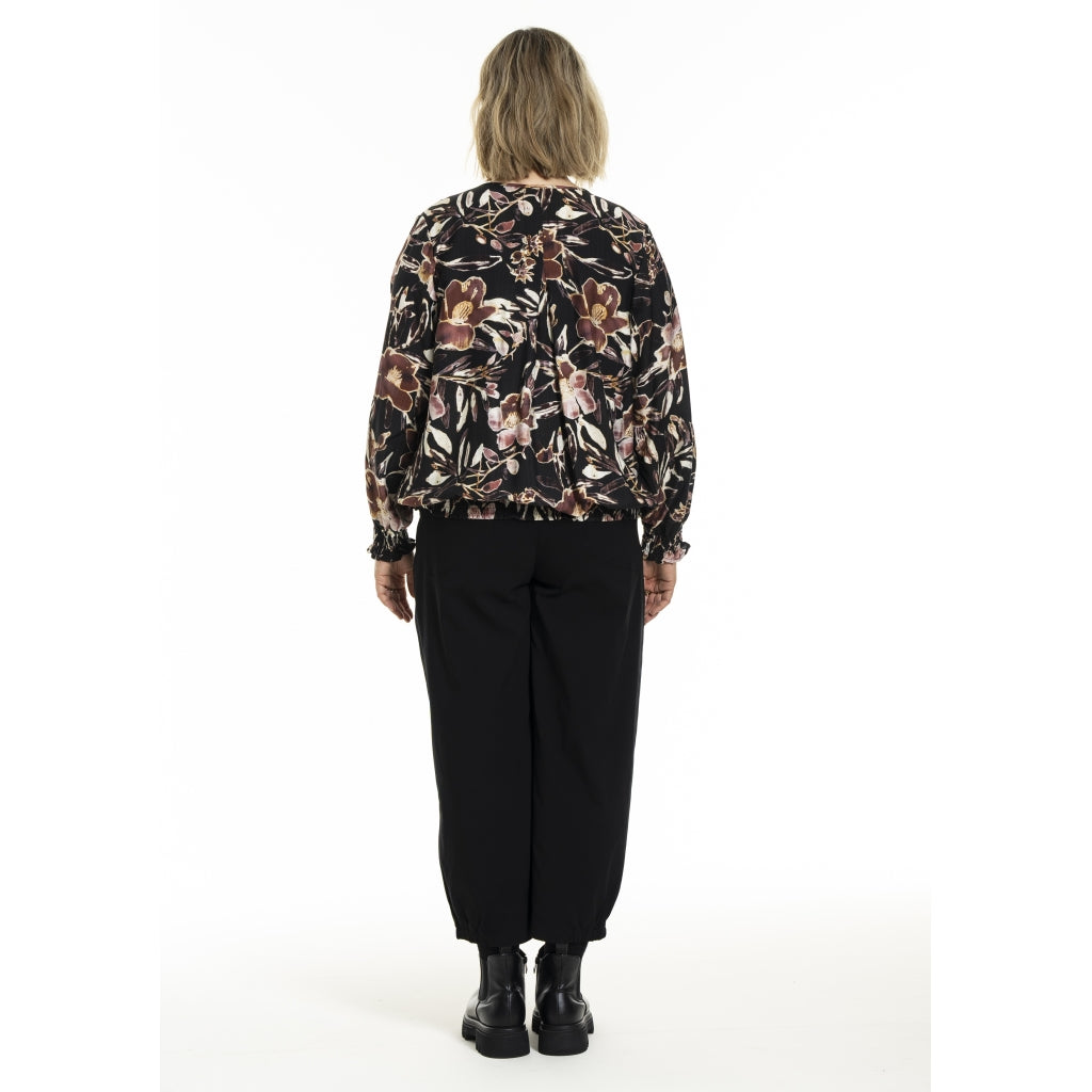 Gozzip Woman GMirabelle Blouse Blouse Black Print