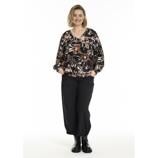 Gozzip Woman GMirabelle Blouse Blouse Black Print