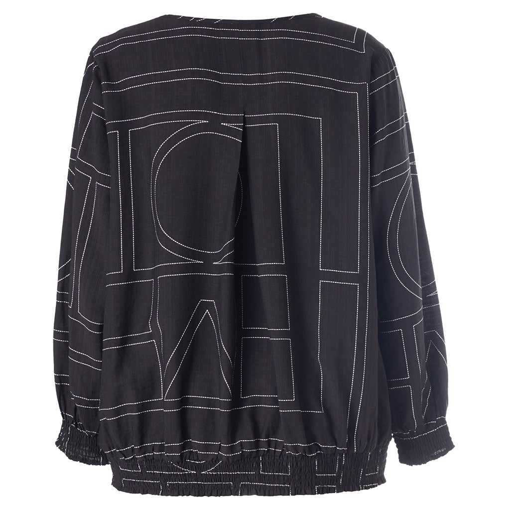 Gozzip Woman GMirabelle Blouse Blouse Black with white