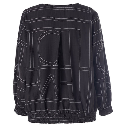 Gozzip Woman GMirabelle Blouse Blouse Black with white