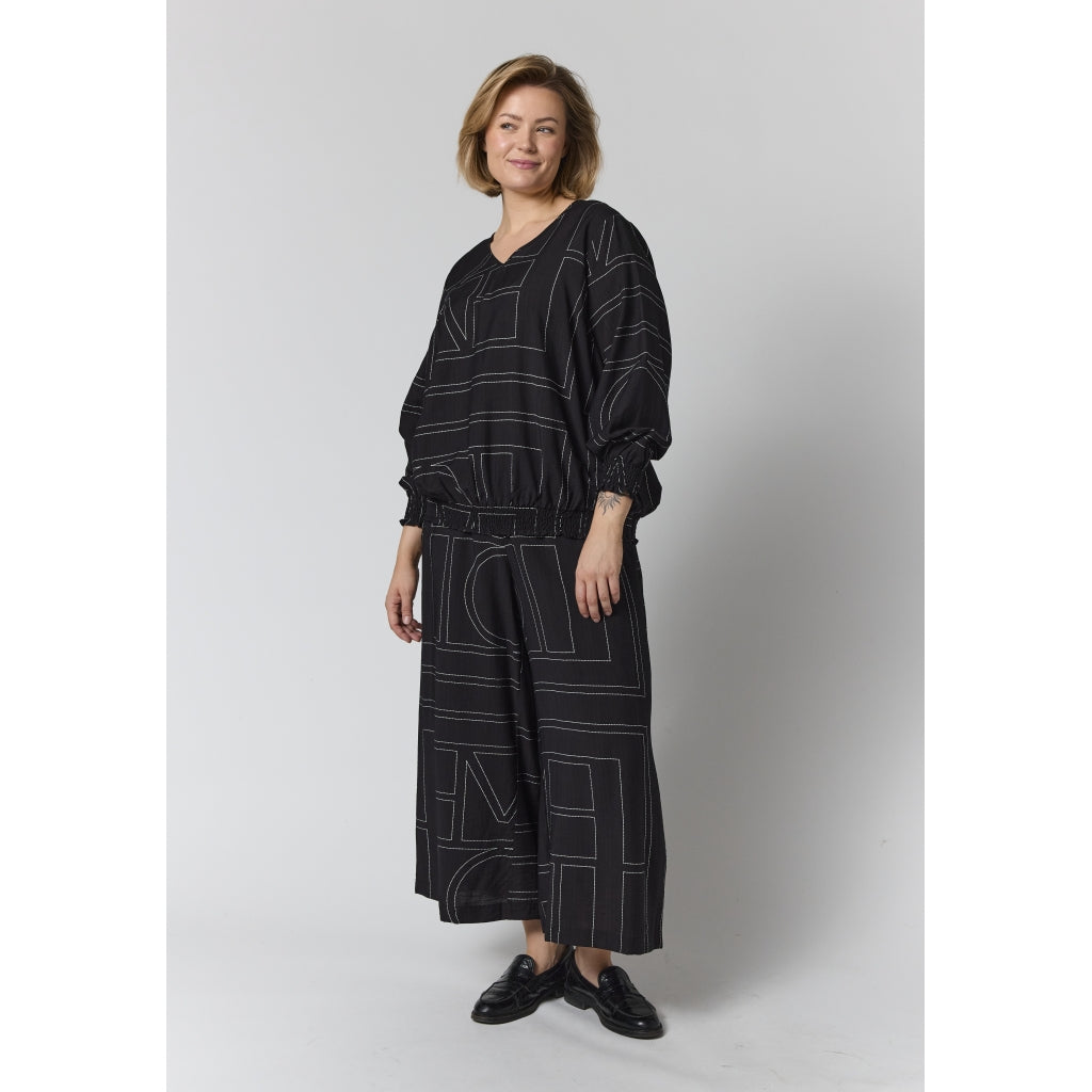Gozzip Woman GMirabelle Blouse Blouse Black with white