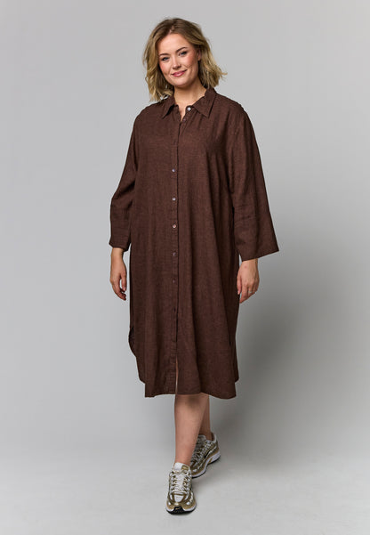 Gozzip Woman GMirella Shirt dress Shirt Dress Brown
