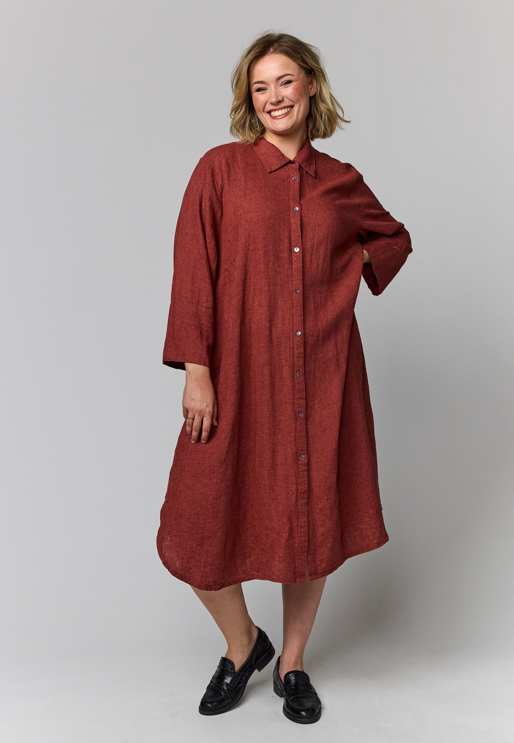 Gozzip Woman GMirella Shirt dress Shirt Dress Paprika