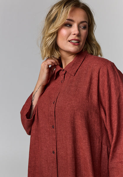 Gozzip Woman GMirella Shirt dress Shirt Dress Paprika