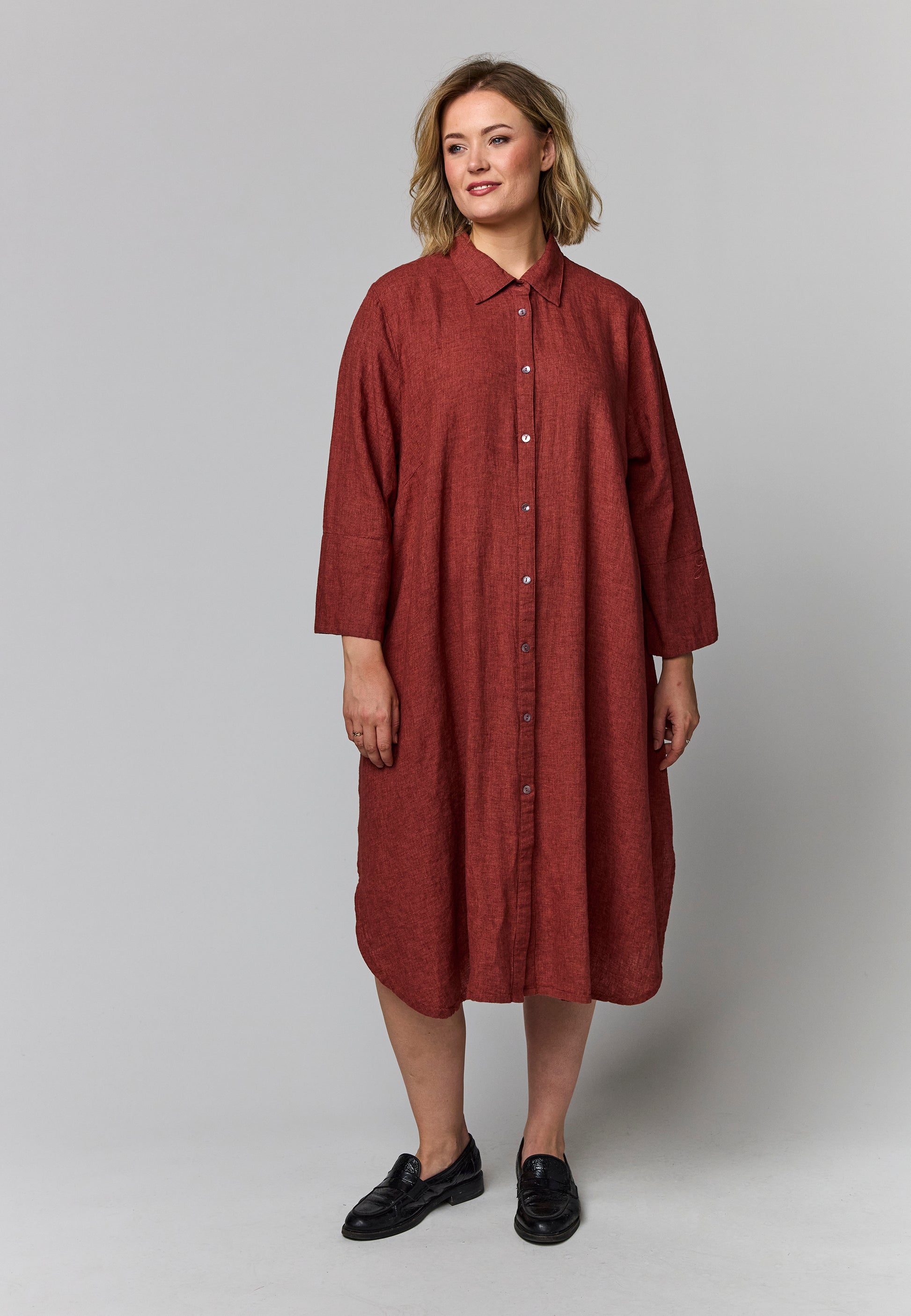 Gozzip Woman GMirella Shirt dress Shirt Dress Paprika