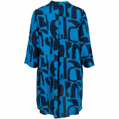 Gozzip Woman GMonna Shirt Tunic Shirt Tunic Indigo Print